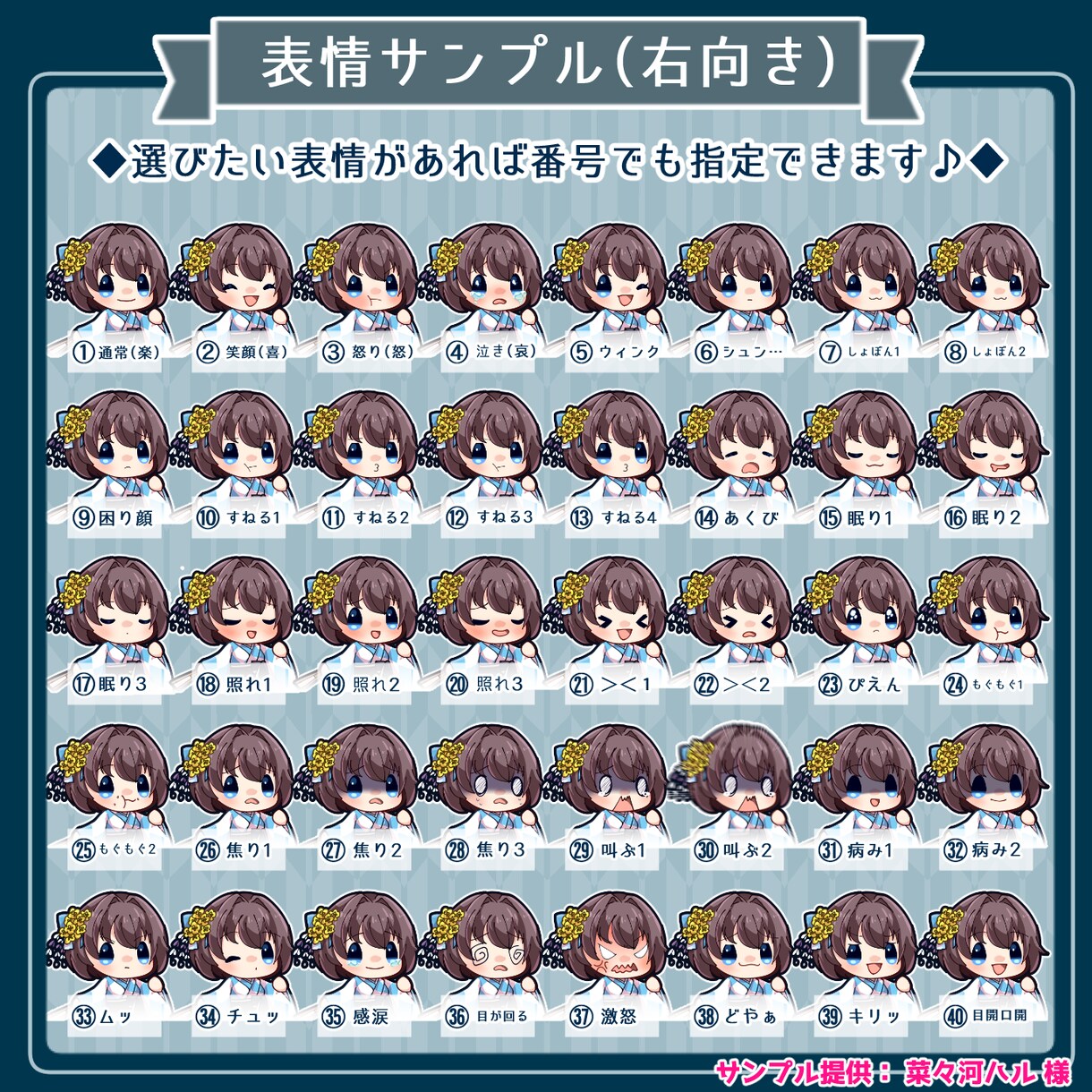 商用利用可！ミニキャライラスト制作します 表情差分付きで使いやすい！かわいいSDイラストを制作します！ イメージ7