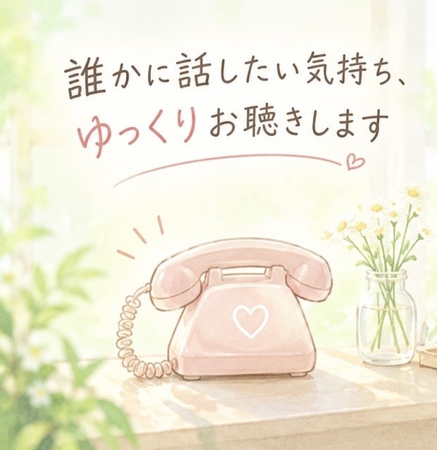 誰かに話したい気持ち、ゆっくりお聴きします 傾聴歴18年/ちょっとした雑談から心のモヤモヤまでお気軽に イメージ3