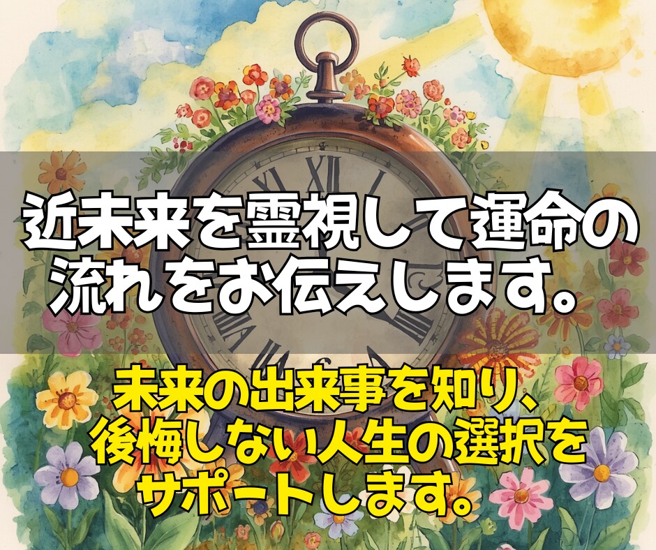 未来予測で人生の転機を読み解きます あなたの未来を先読みし、幸せへつながる選択肢を照らします。 イメージ2