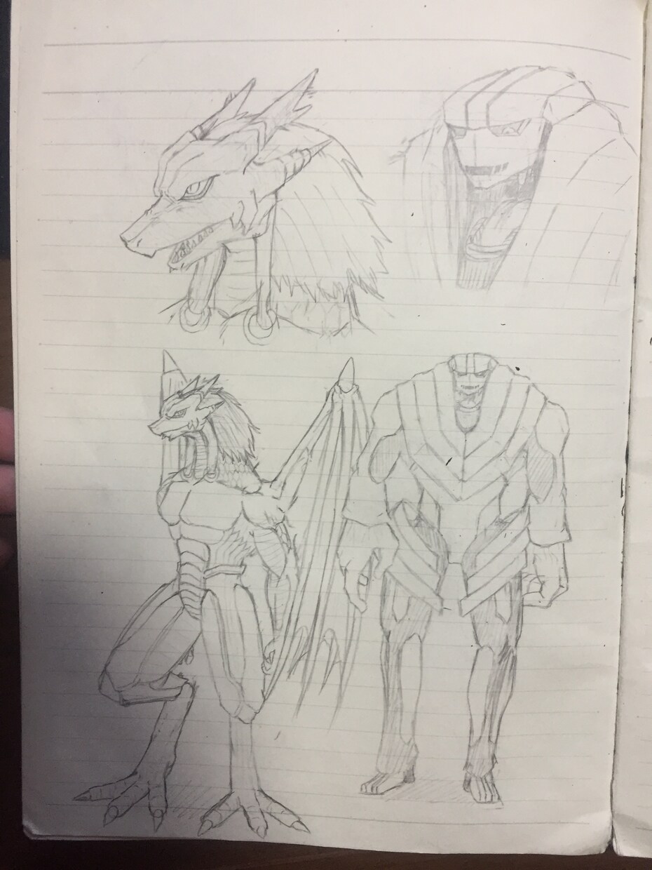 キャラ、モンスター、動物、などのラフ画を提供します デフォルメからクリーチャーまでなんでも描きます イメージ6