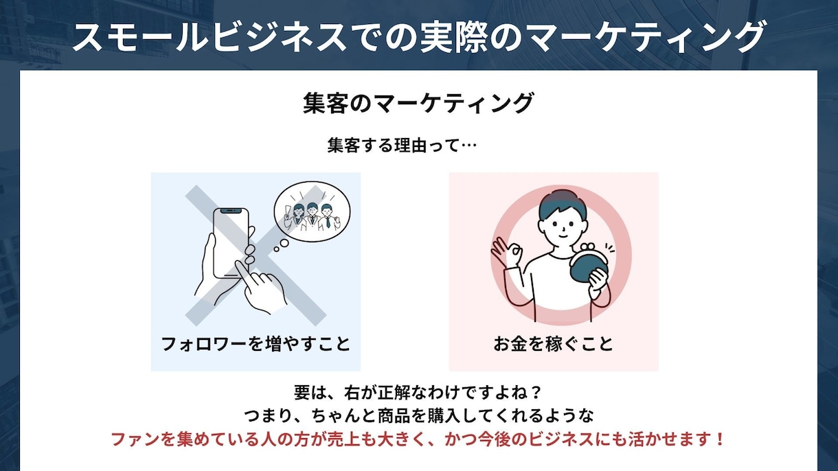 マーケティングを理解するサービスを提供します 苦しくない勉強法で、事業拡大したい方へ イメージ7