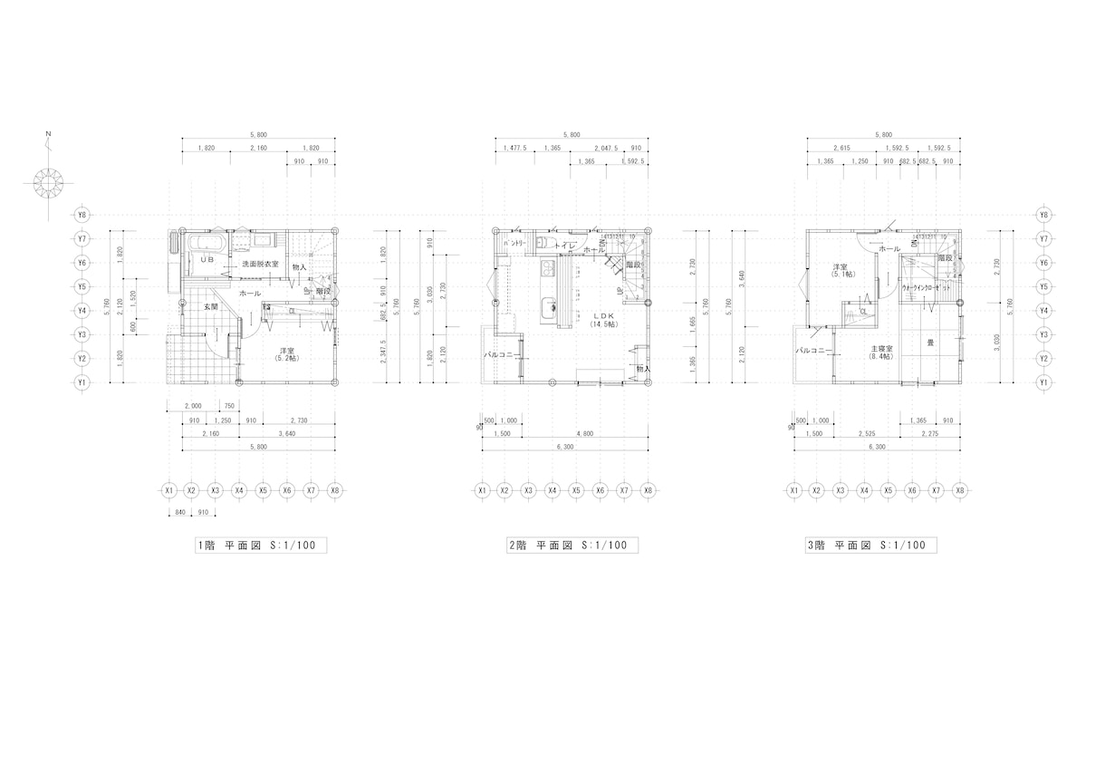 CADで木造建築図面のトレースや作図をいたします お時間が無い方や書き方がわからない方のサポートをします イメージ5