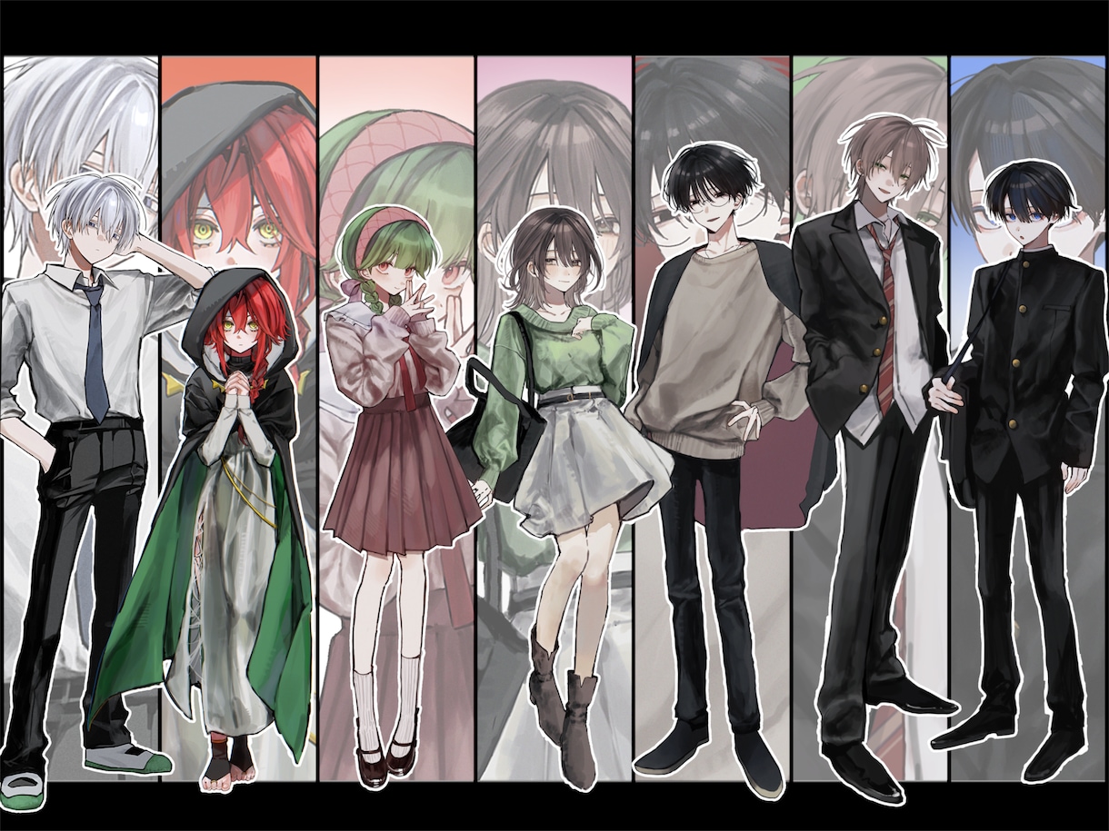 繊細でパキッとした厚塗りイラストを制作いたします 商用利用可能 立ち絵、1枚絵等幅広く承っております イメージ9
