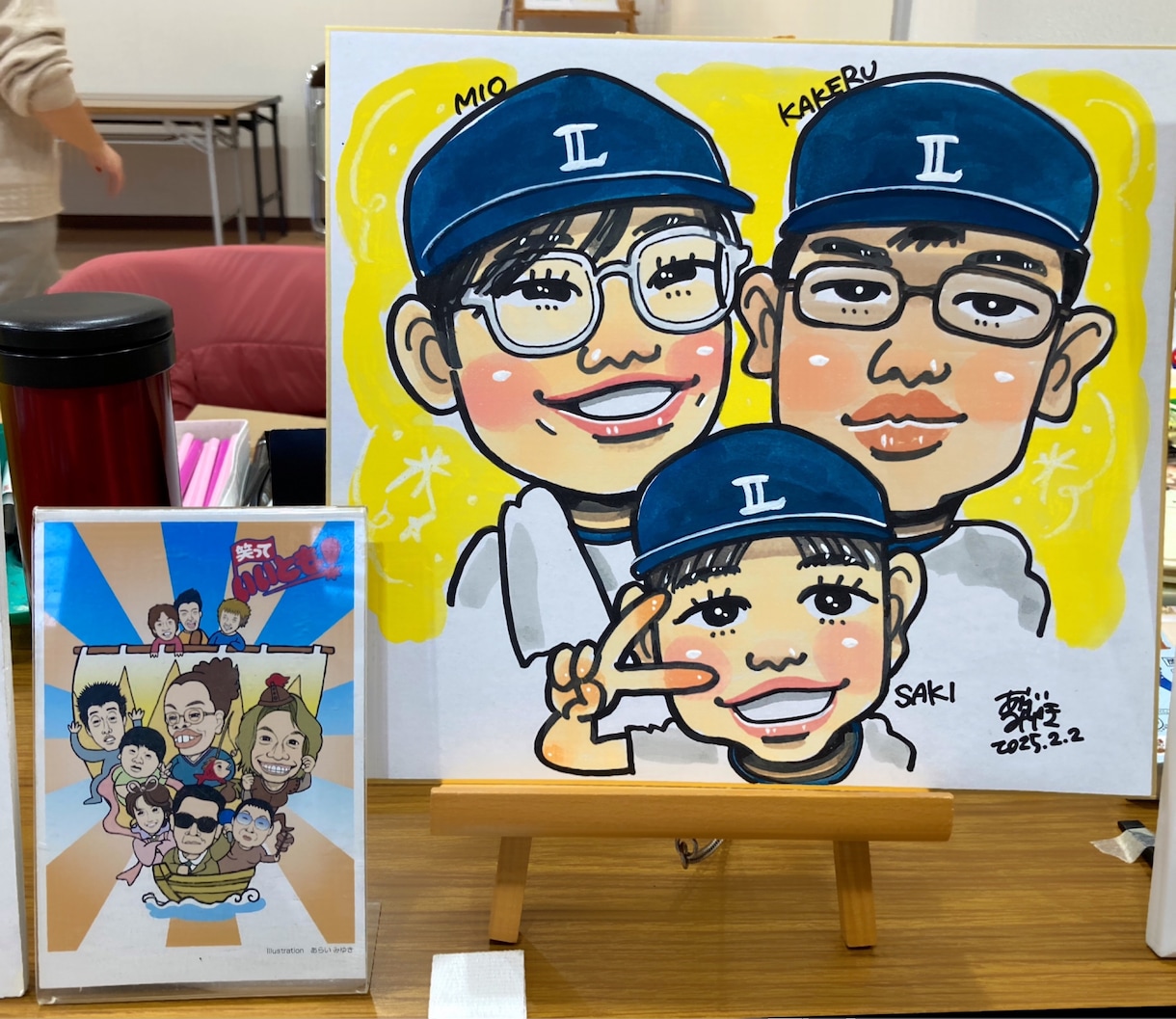 フジTV「いいとも！」似顔絵マスターが描きます 色紙に３名様分の似顔絵を描きます！プレゼントに最適！ イメージ2