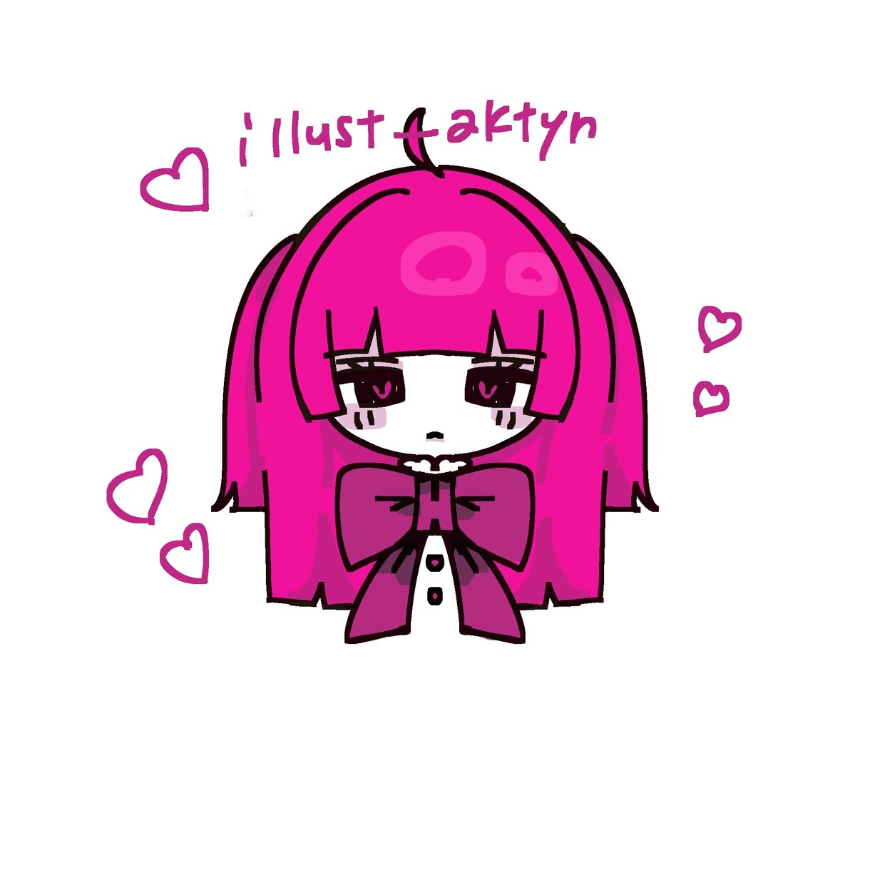 ゆるかわな女の子のイラスト作成します シンプルかつゆるゆるのかわいい女の子描きます！ イメージ1