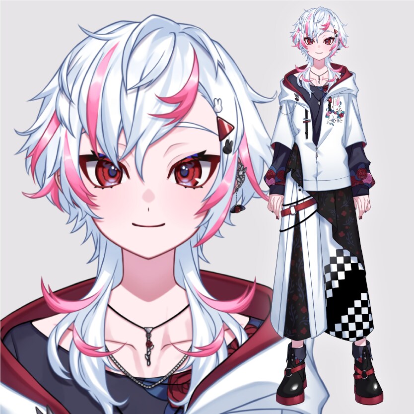 Live2d用パーツ分けイラストの制作をします キャラデザからパーツ分けまでの制作 イメージ2
