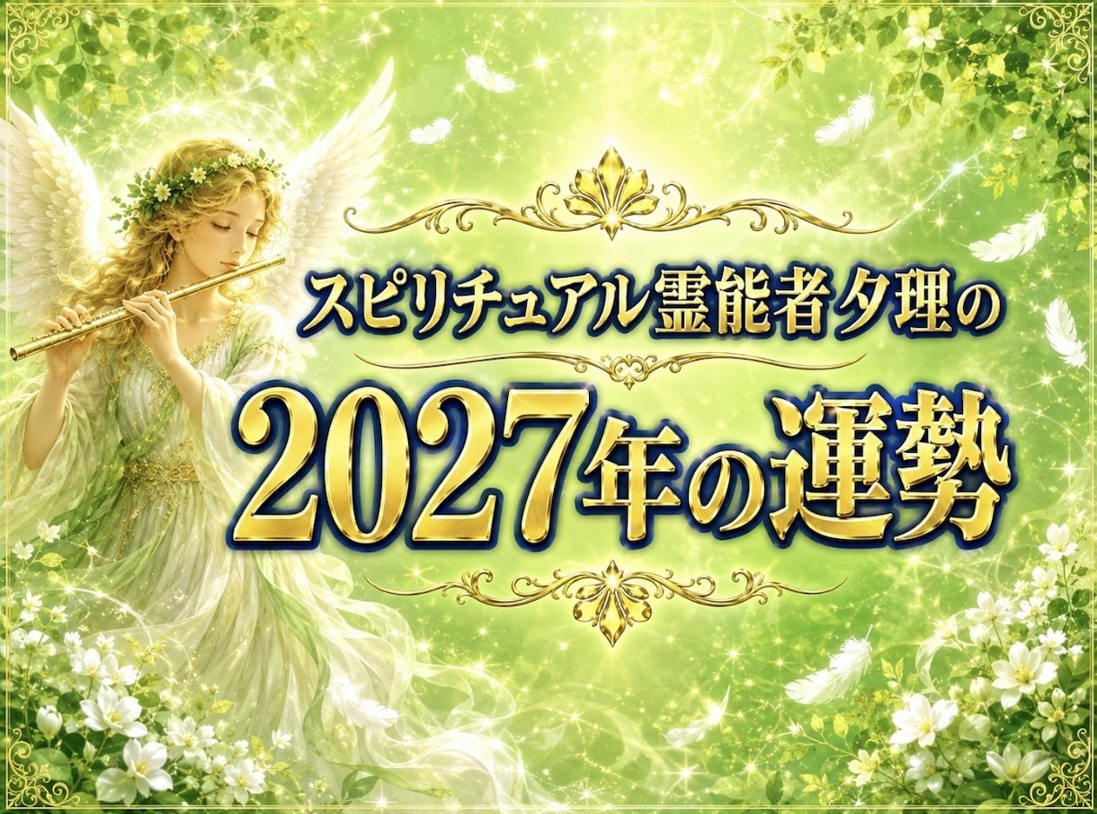 2027年のあなたの運勢をお伝えします 鑑定歴32年の夕理が2027年のあなたを、言い当てます イメージ1