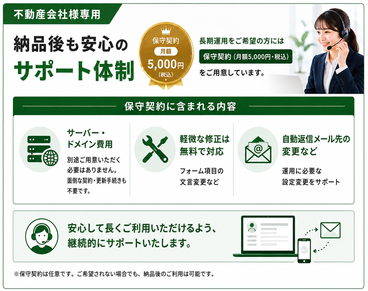 物件査定用のwebフォーム制作します 不動産の物上げツールとして活用いただけます イメージ3