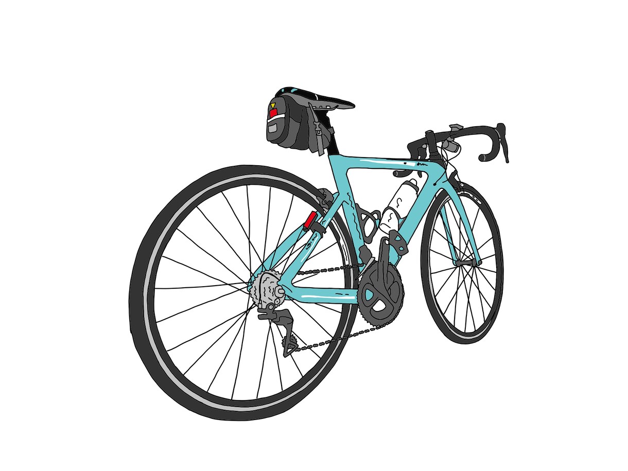 お気に入りの写真を元に自転車の絵をお描きします 優しいタッチのシンプル自転車ゆるイラスト イメージ2