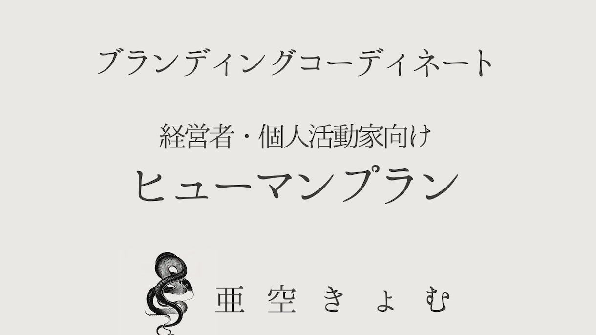 企業代表個人のブランディングをコーディネートします あなた自身の“見せるべき人物像”を可視化します イメージ1