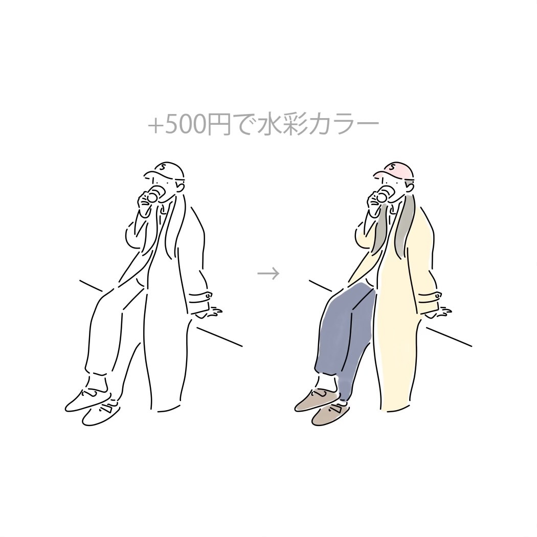 ゆるい＋かわいい♡シンプルな線画アイコン描きます ★LINEやSNSに★即日〜5日のスピード仕上げ♪ イメージ6