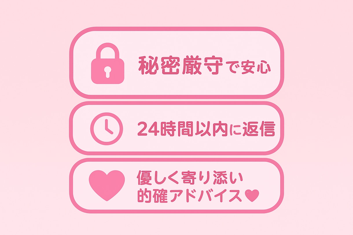 恋愛LINE相談&LINE返信サポートします 優しく寄り添いながら、必要なときはズバッと指摘！ イメージ2