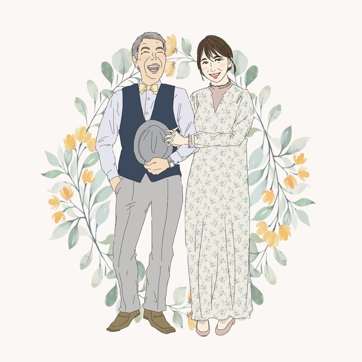 モニター価格☆優しい印象のイラストを描きます ウェディングボードや、プレゼントにもいかがでしょうか イメージ2