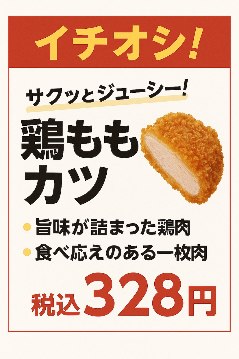 修正無制限　コンビニ売場で使えるPOPを作成します 現場目線で「3秒で伝わる」POPを作成します。 イメージ3