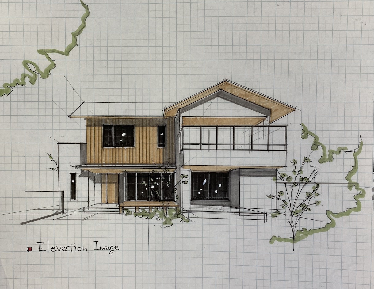 住宅設計のプロによる手書きの間取り図を作成します 設計者によって間取りは変わり、下手すると人生も変わります！ イメージ7