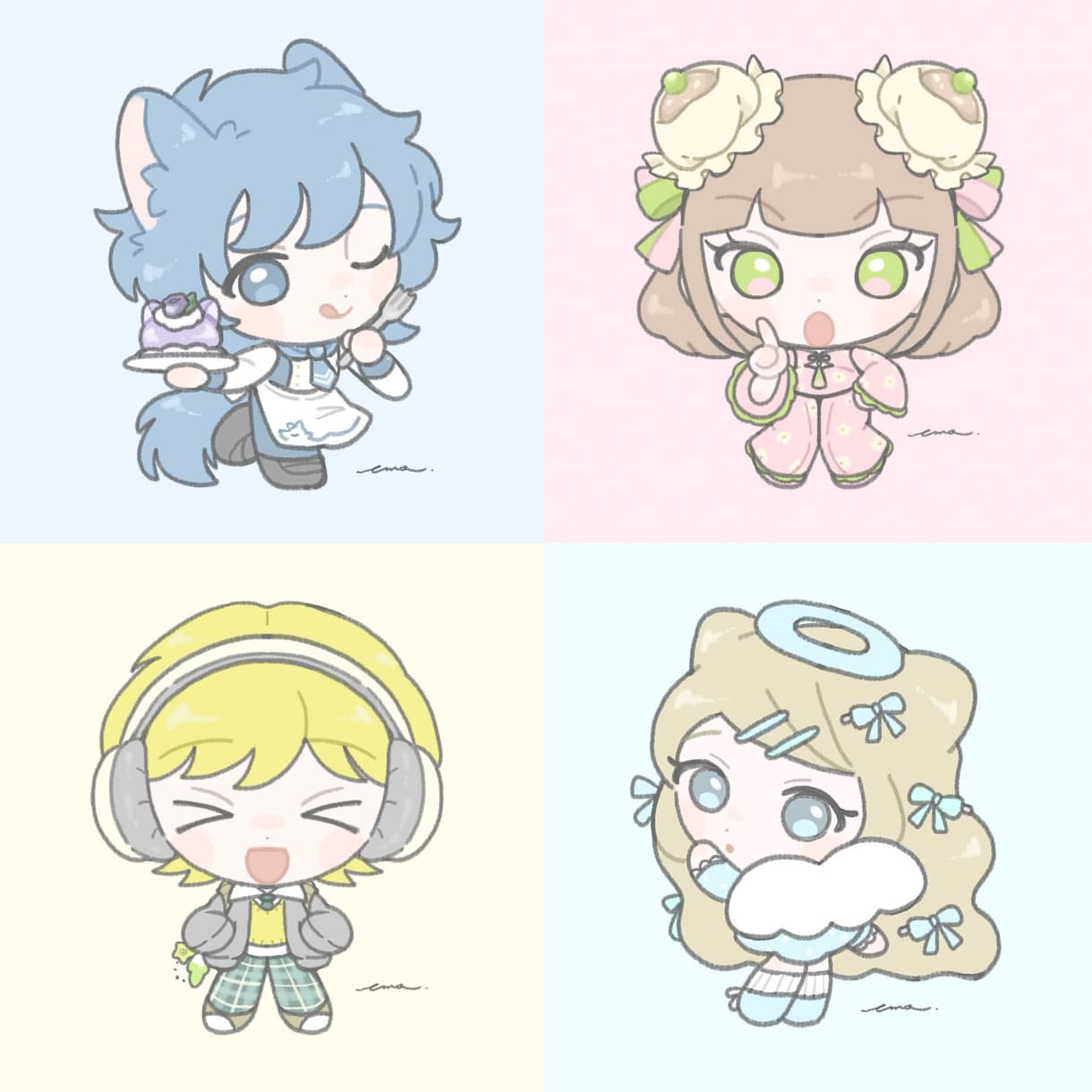 ミニキャライラスト制作します アイコン・配信・MV・グッズ制作に使用できる1枚絵描きます！ イメージ3