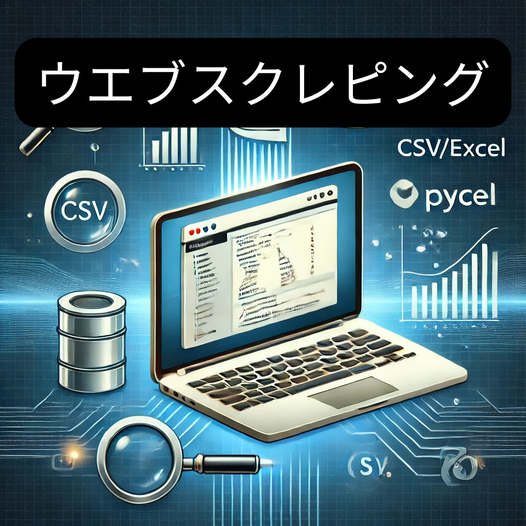 ウェブスクレイピング で 必要なデータを取得します ウェブスクレイピングでデータ収集を自動化！ イメージ1