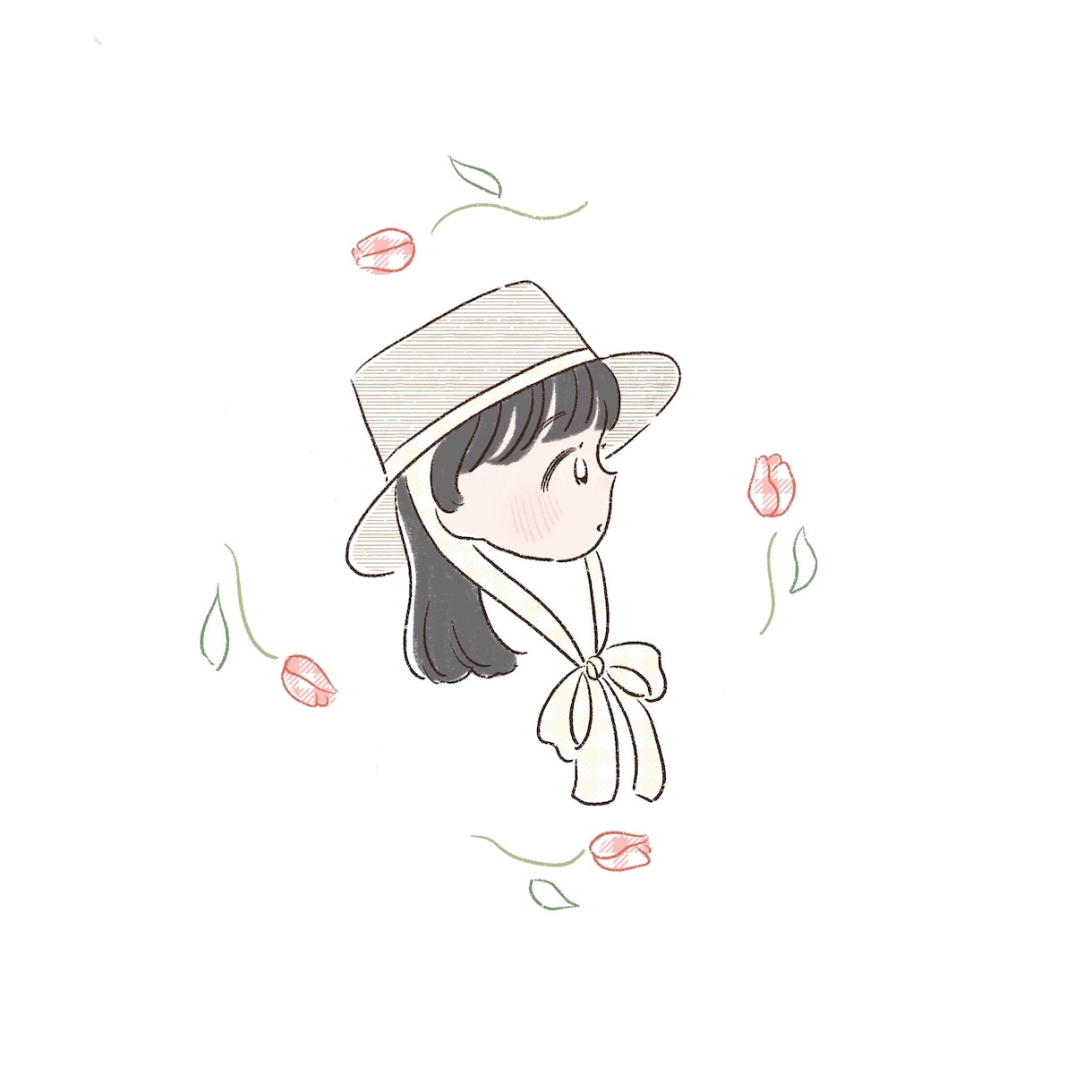 女の子のイラストを描きます レトロでかわいいイラストをあなたに イメージ1