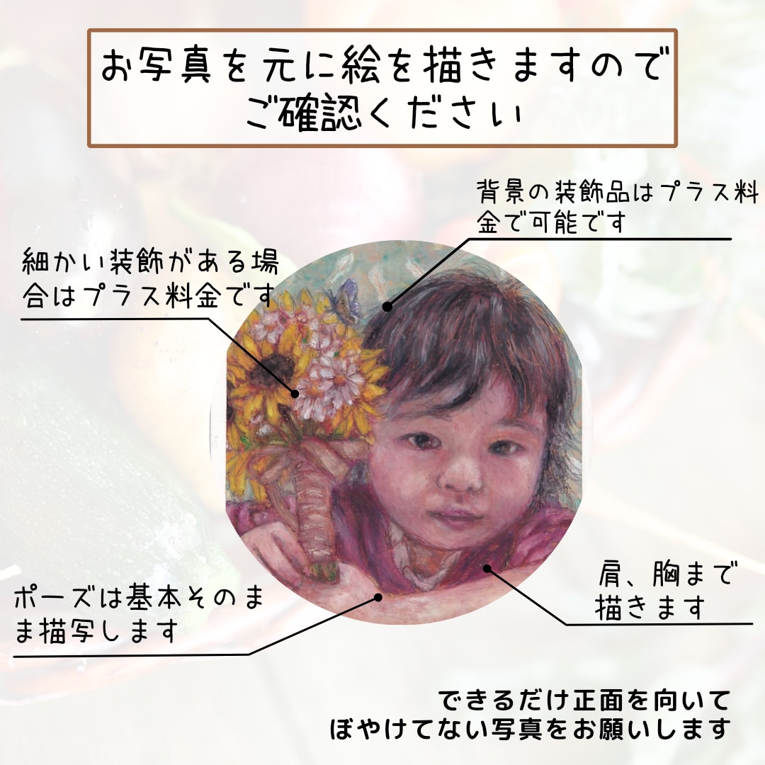 あなたの大切な人の似顔絵をオイルパステルで描きます リアル×絵本みたいに温かく可愛い×飾れる 送料無料 イメージ8