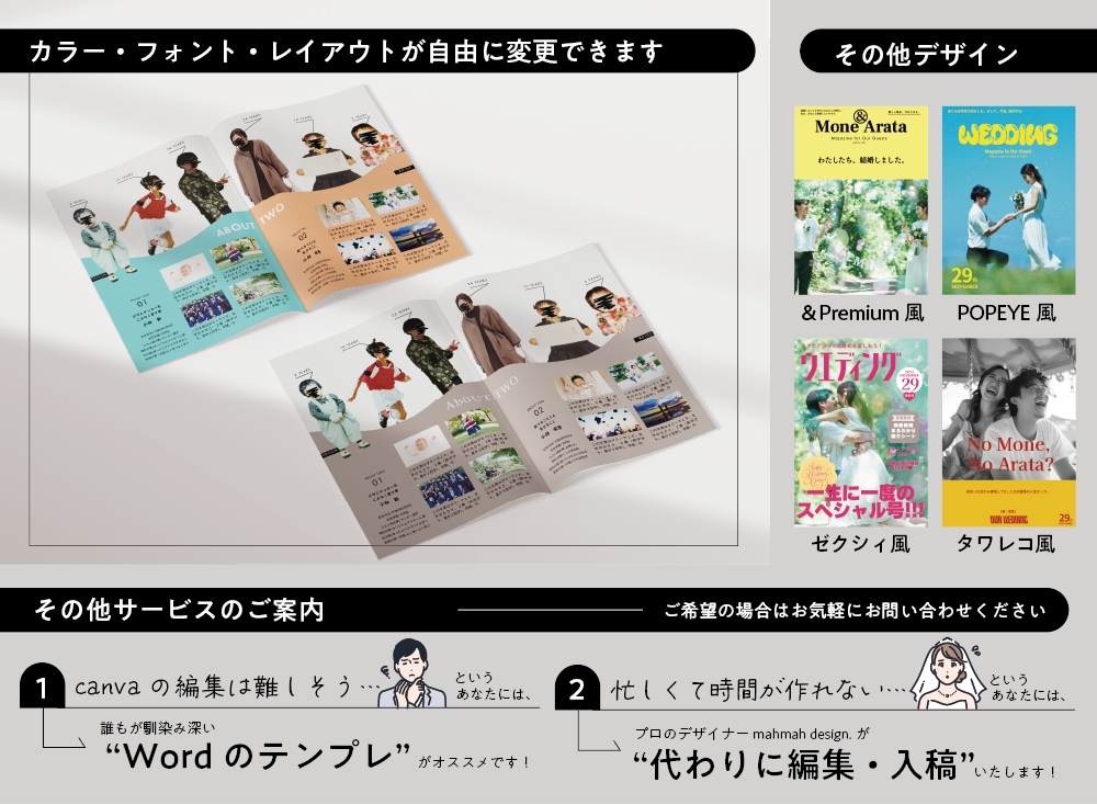 コスパ最強◎スマホで楽にプロフィールブック作れます ＜雑誌POPEYE風＞即日納品！操作資料・フォロー有で安心◎ イメージ10
