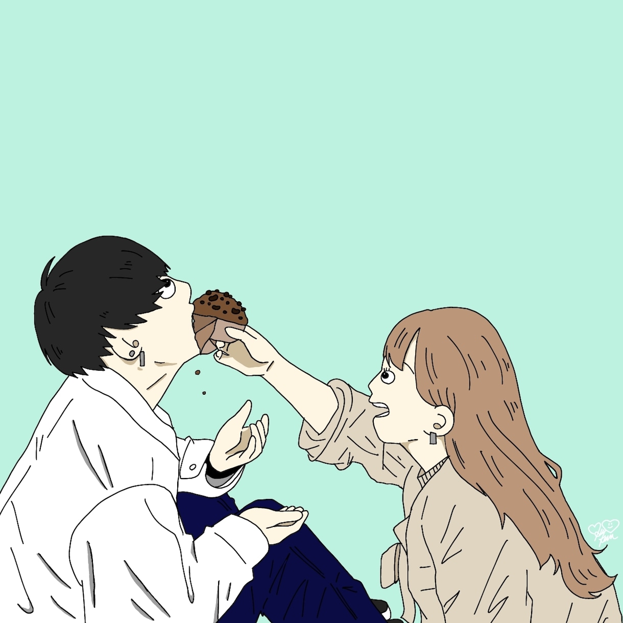 似顔絵をイラストにします 思い出やインパクトに1枚いかがですか？ イメージ2