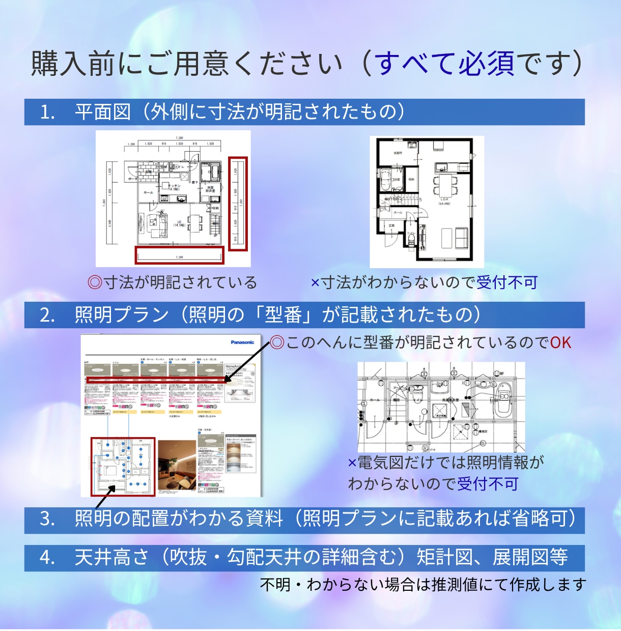 照明プラン明るさ大丈夫？簡易マップで見える化します 色分けで一目瞭然！LDKの明るさチェック■新築・リノベ対象 イメージ6