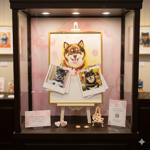 ご家族のネコちゃんワンちゃん似顔絵を製作します 温もりのある手描き水彩画で世界に一枚の似顔絵をお届けします イメージ3