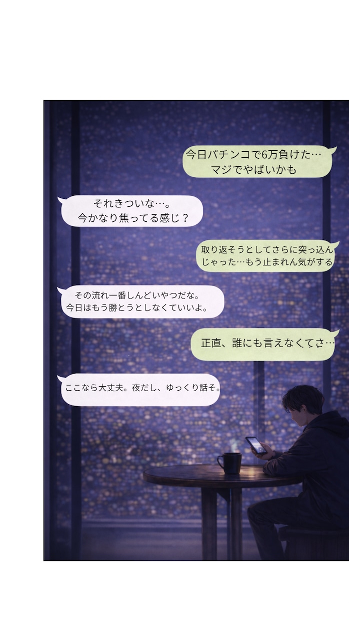 説教なし。本音そのまま聞きます ギャンブル・お金・不安の相談OK イメージ3