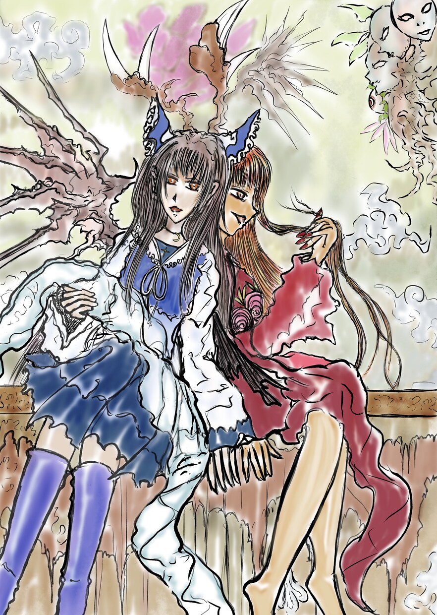 幻想的でファンタジーなイラストを描きます 私にしか描けない不思議な絵柄を描いています！ イメージ4