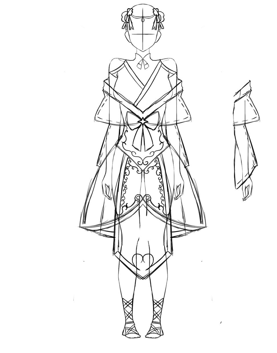 イラスト等で使えるような衣装をデザイン致します 「キャラクターは描けるけど衣装までは描けない方へ！」 イメージ4