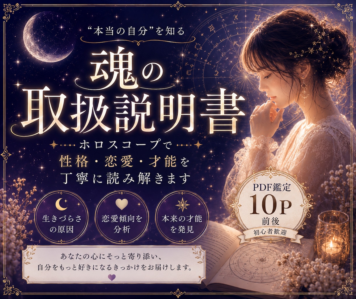 あなたの人生設計、本質・恋愛・才能を鑑定します 生年月日から適職や恋愛・性格・才能を深く読み解き人生を幸せに イメージ7