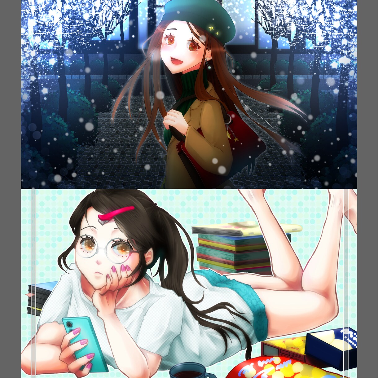 歌ってみた・MVイラスト・一枚絵描きます シンプルで鮮やかなイラストはいかがですか？ イメージ6