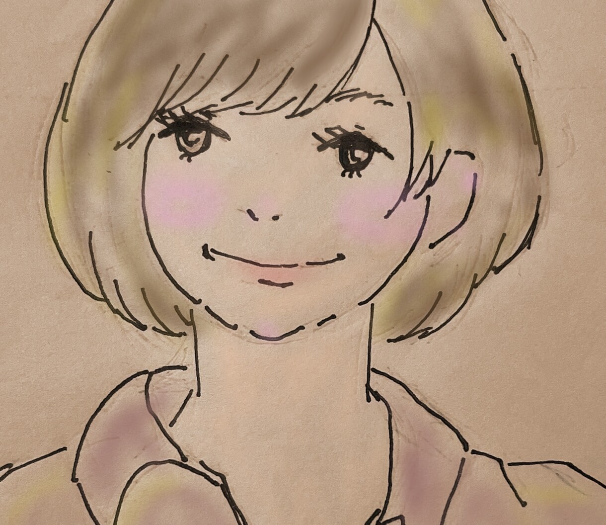 優しいタッチでイラスト描きます 好きな似顔絵、ポーズ写真、風景画など イメージ4