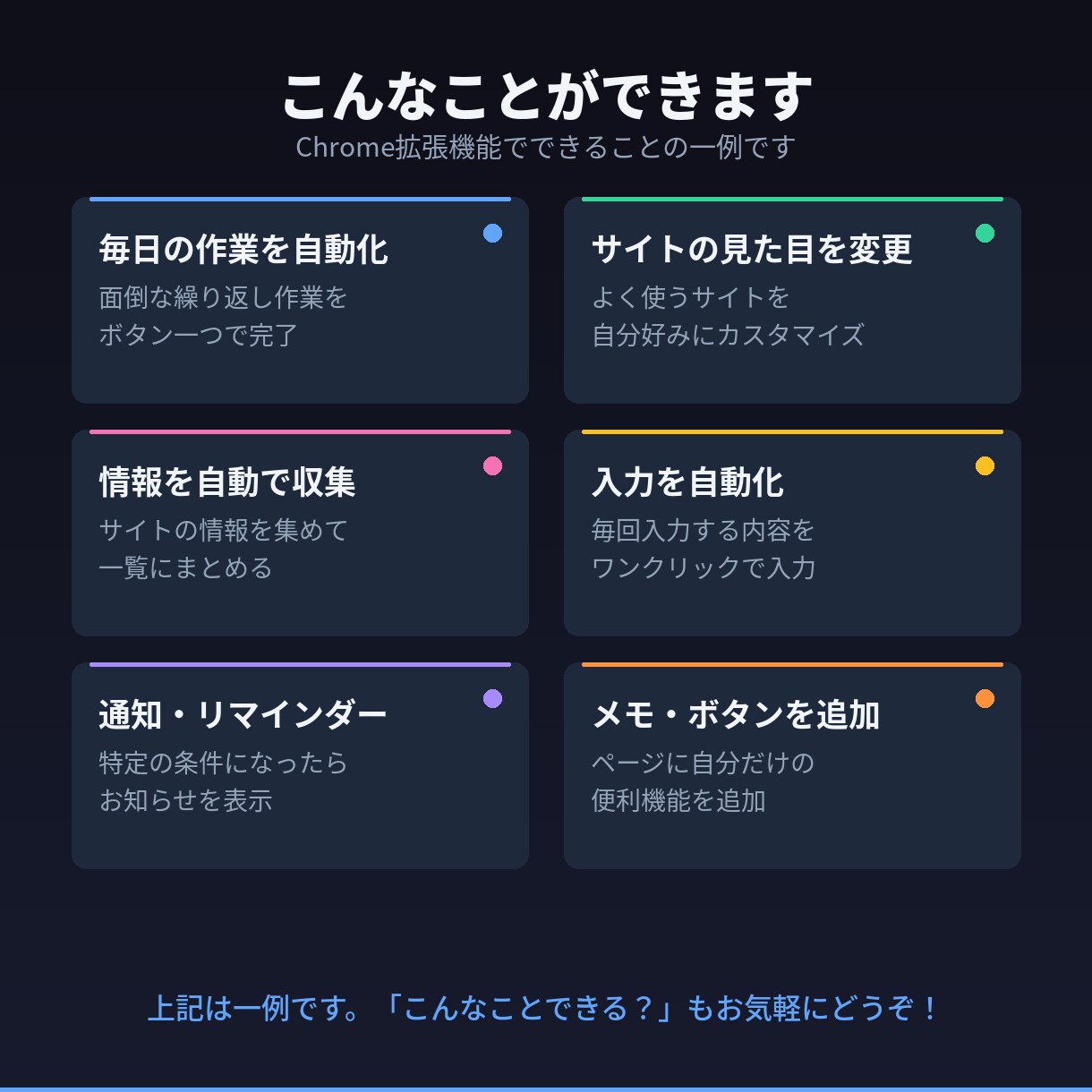 Chrome拡張機能を開発します 「こんな機能がほしい」を形にします イメージ2
