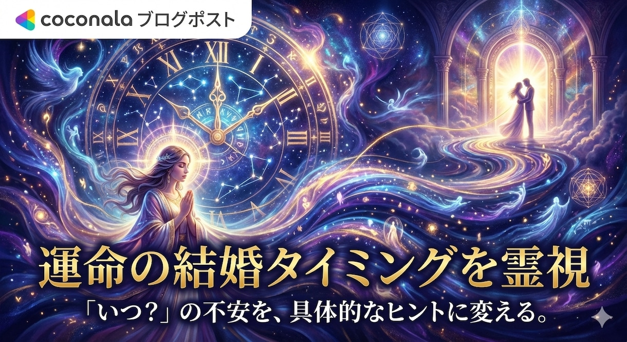 運命の結婚タイミングを霊視し幸せな未来を伝えます いつ？の不安を具体的な時期のヒントと行動指針に変える結婚鑑定 イメージ3