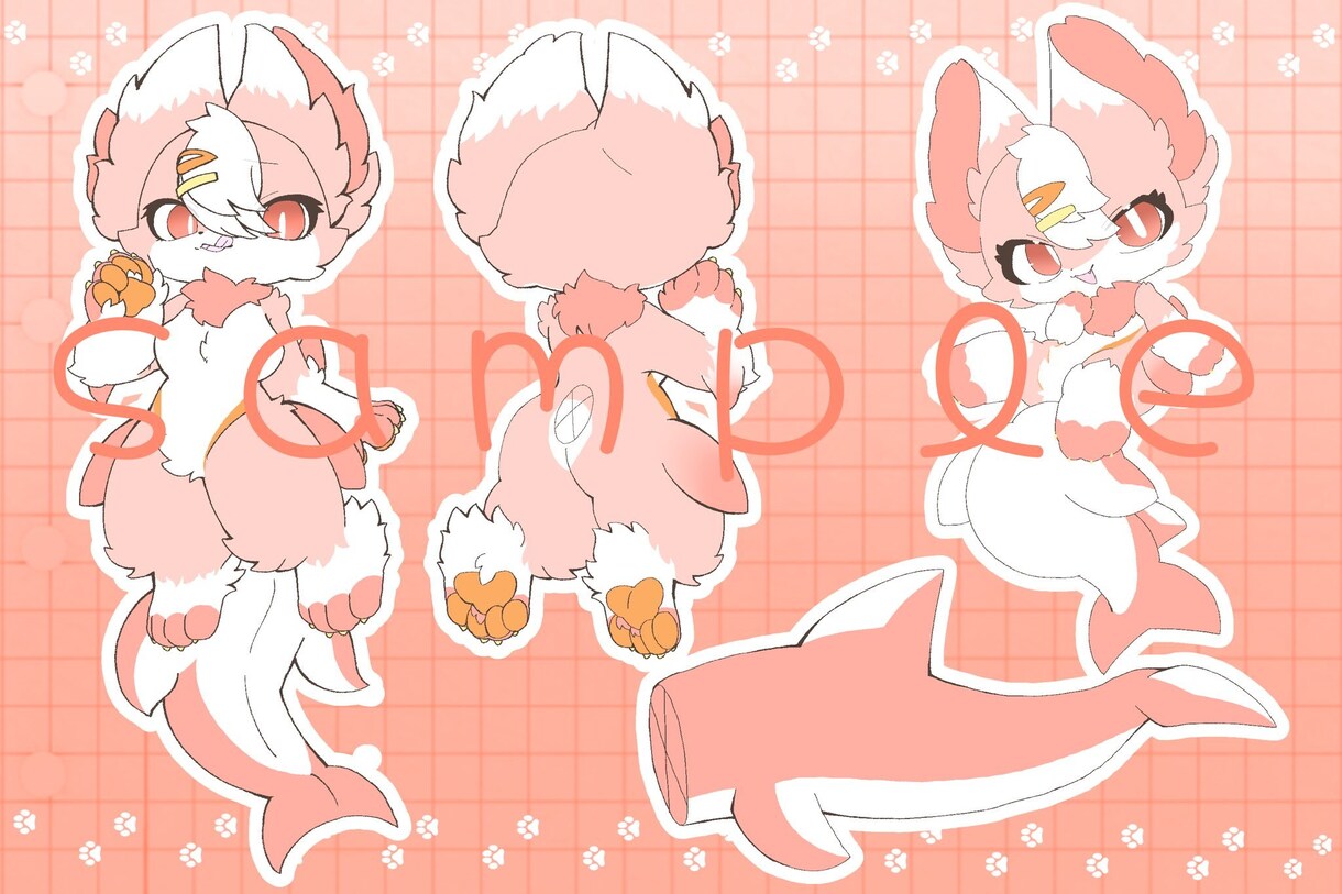 ケモノのキャラクターデザインを制作します 配信で使うキャラがほしい、自キャラがほしい人にオススメ！ イメージ7