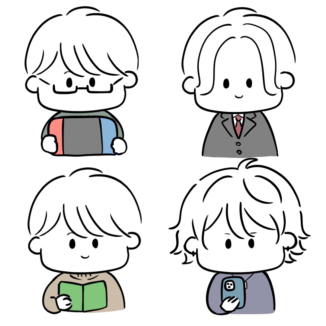 商用OK★ゆるふわ手書きアイコン描きます ビジネスにも！挿絵にも！アイコンにも！かわいい絵を◎ イメージ3
