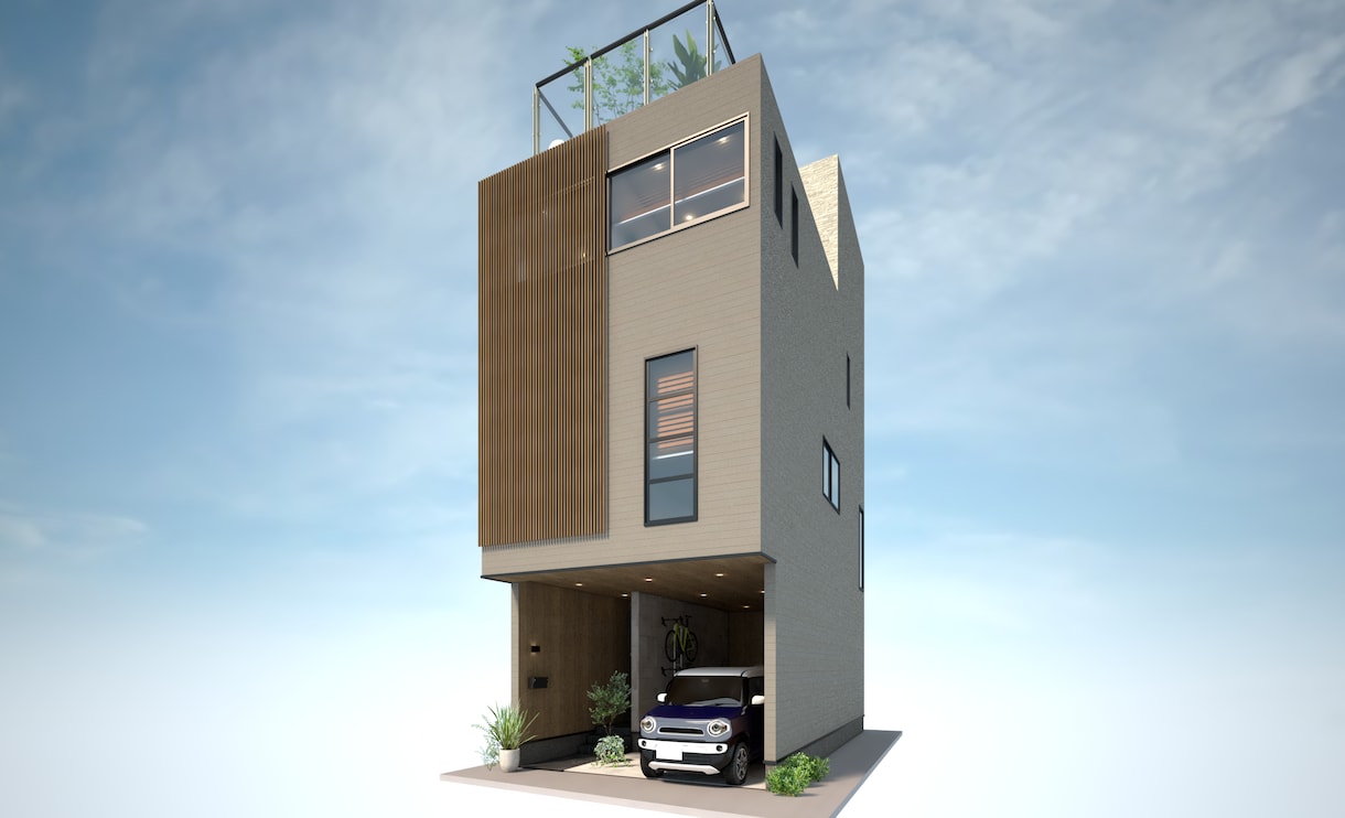 住宅建築等の3Dパース作成します 外観パース、内観パースをお好みのイメージで作成します！ イメージ7