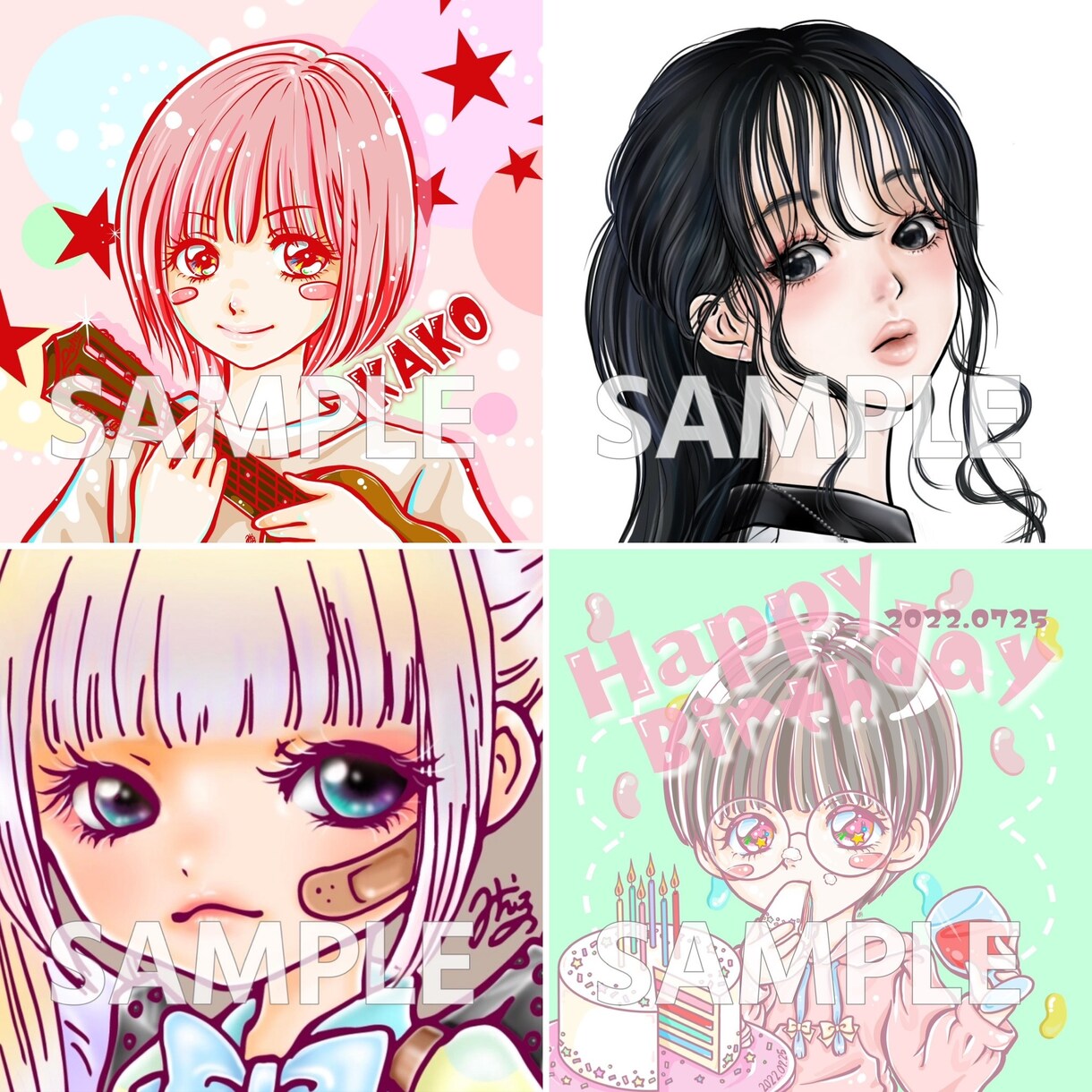 SNSアイコン描きます 御要望に合わせて色んなテイストで描きます イメージ5