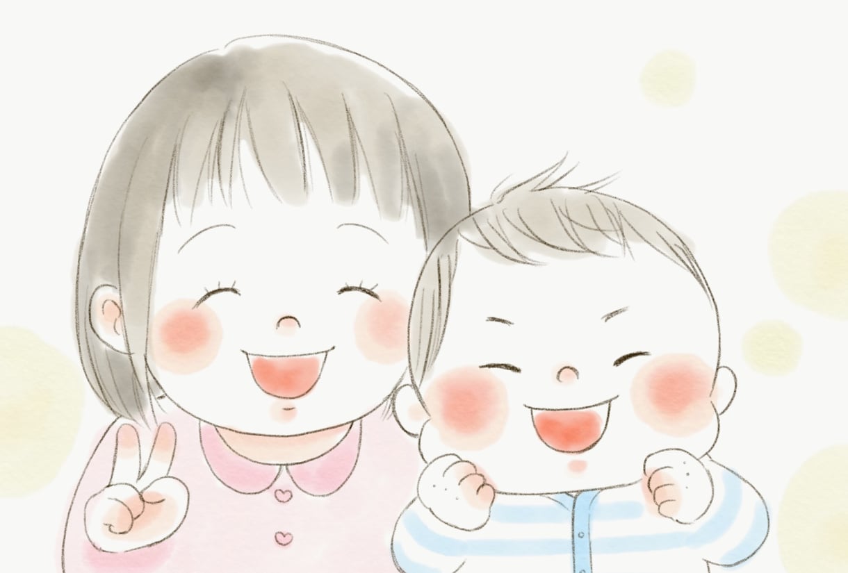 ふんわりやさしい水彩画タッチの似顔絵描きます 印刷して飾れる♪プレゼントや記念日のお祝いに♪ イメージ2