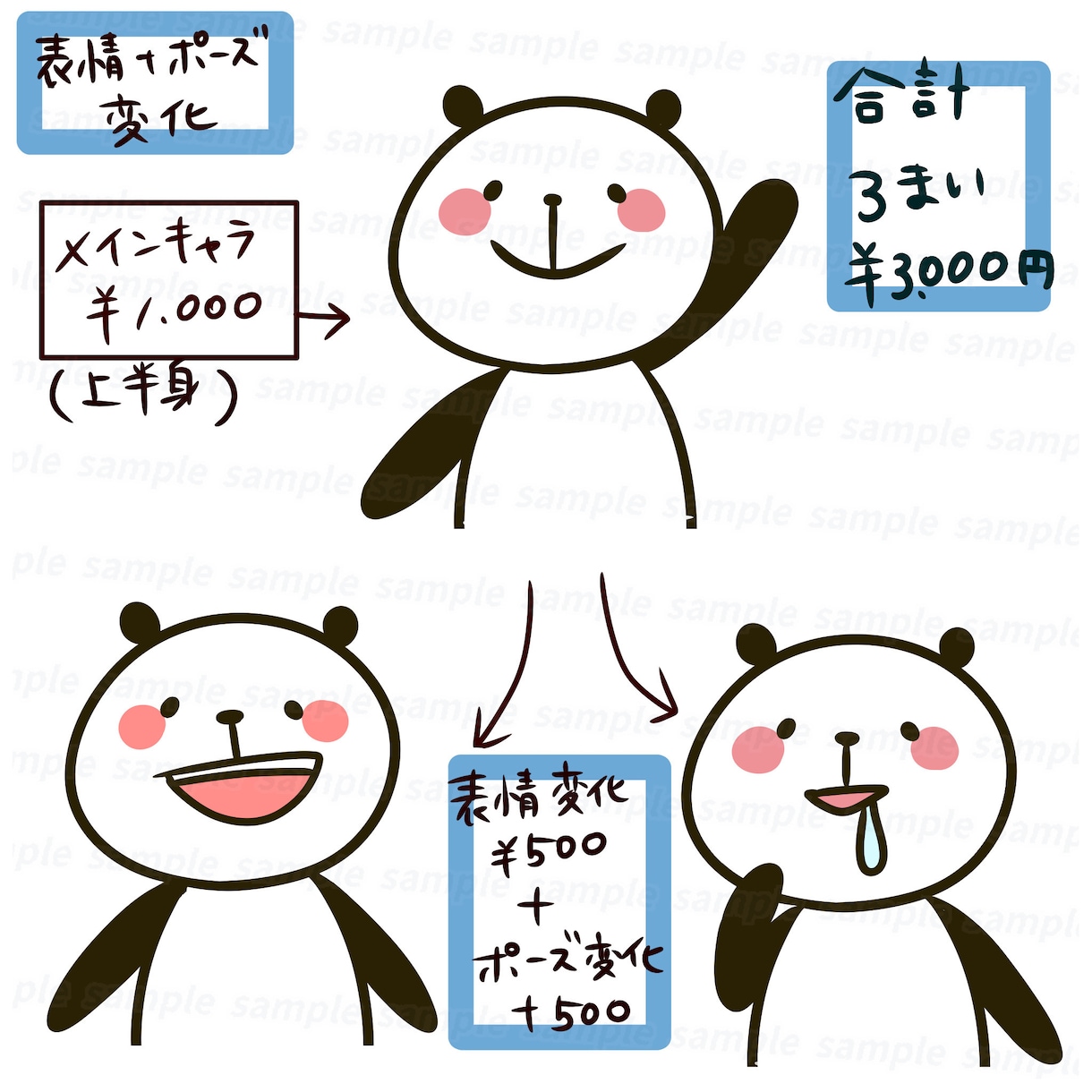 商用利用OK！癒されるほのぼの動物アイコン描きます ブログに使える！思わず目につく可愛い動物たちがわかりやすい！ イメージ10