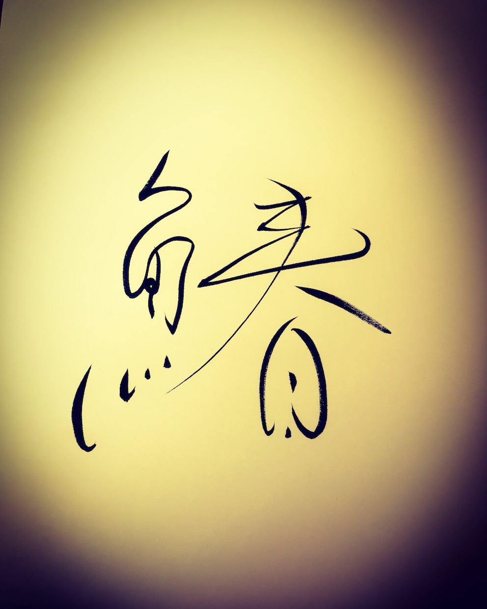習字にてお望みの字や熟語、短い文章を書きます お家のインテリアや携帯の待ち受けにオススメです。 イメージ1
