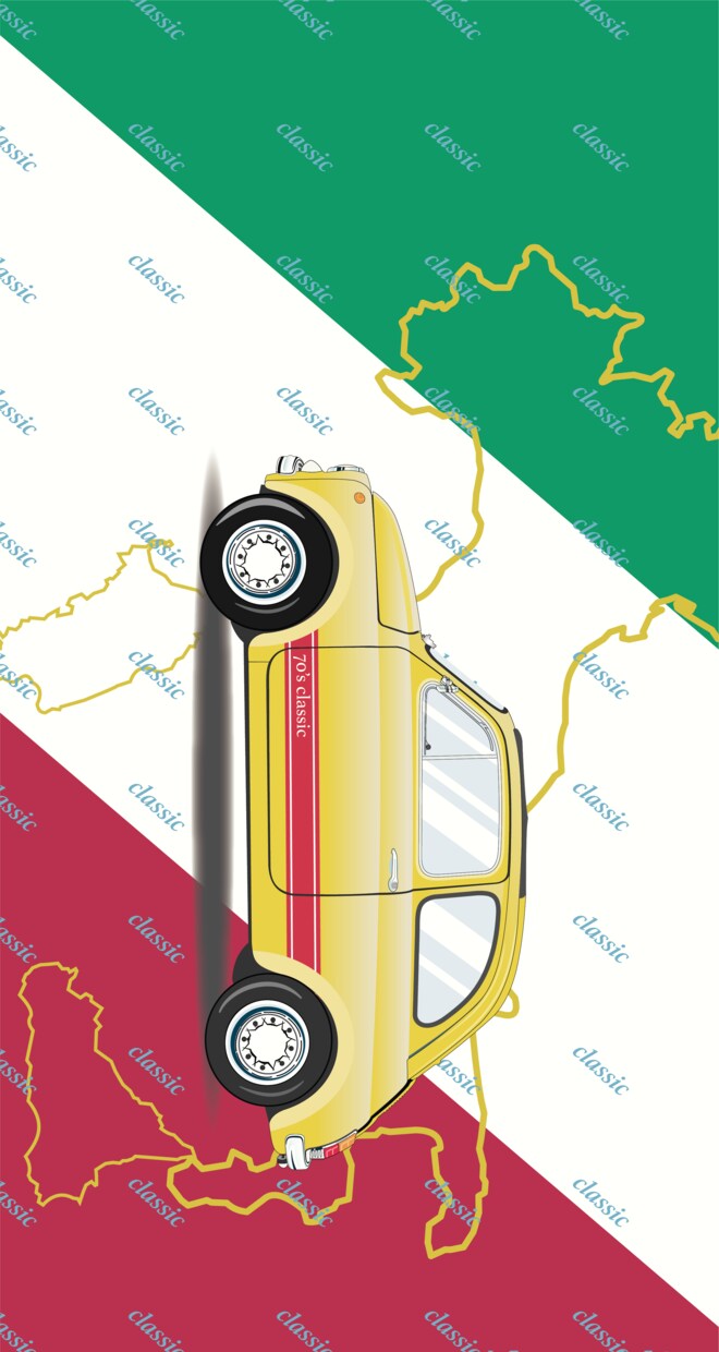 あなの愛車をミニマリストアートイラストで作成します カラーコーディネーターがコントラストで表現します！ イメージ3