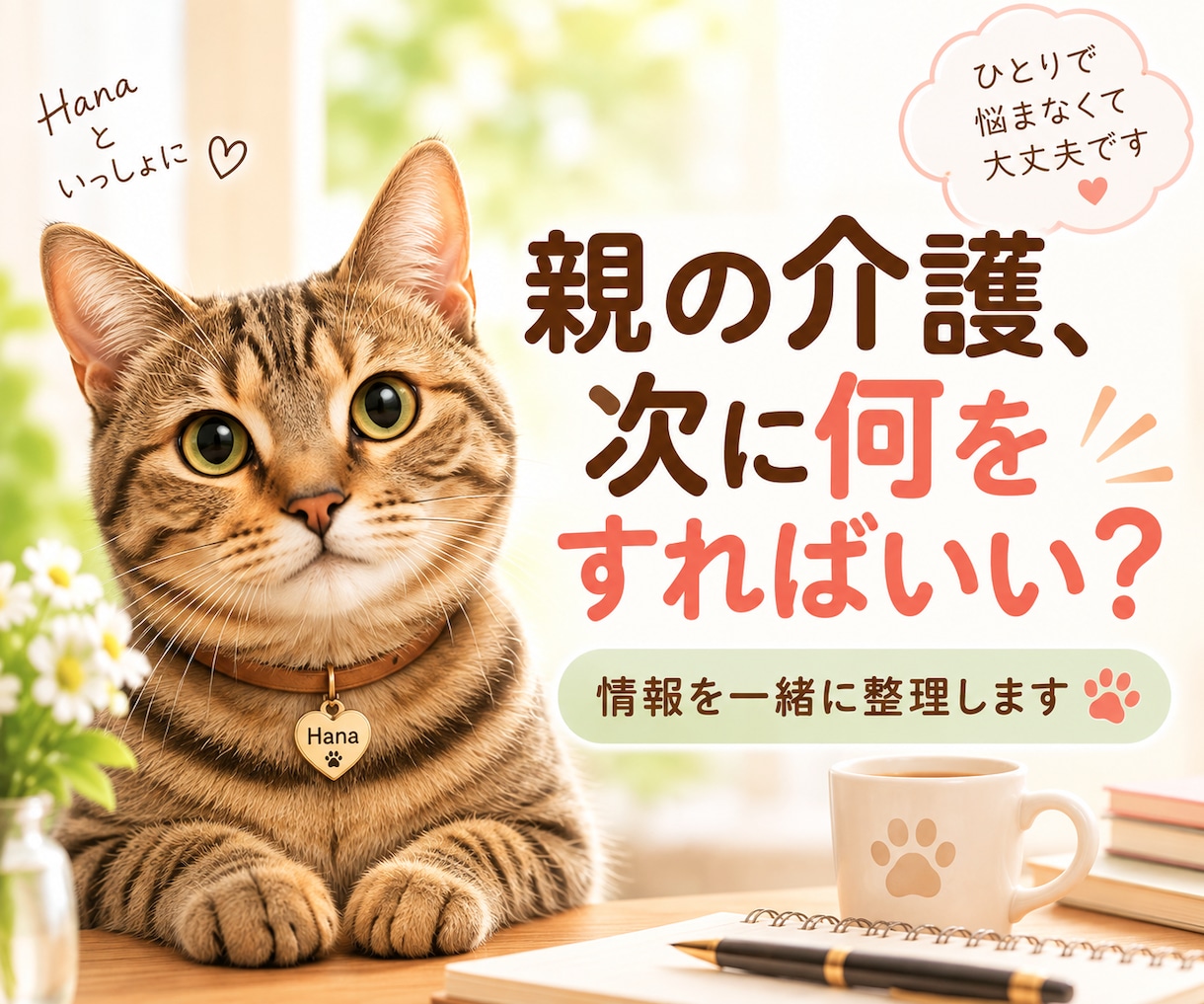 親の介護、次に確認することを一緒に整理します 情報を整理して、次に誰に何を聞くかを明確にします イメージ1