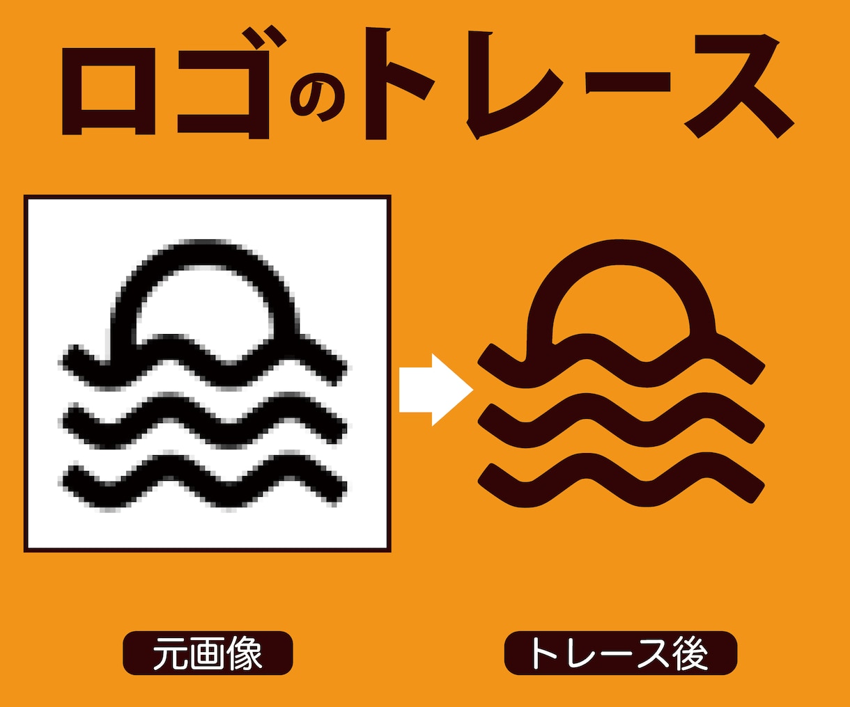 ロゴやイラストもAIデータ化！トレースします 思い出もトレースいたします。もちろんロゴなどもばっちり！！ イメージ5