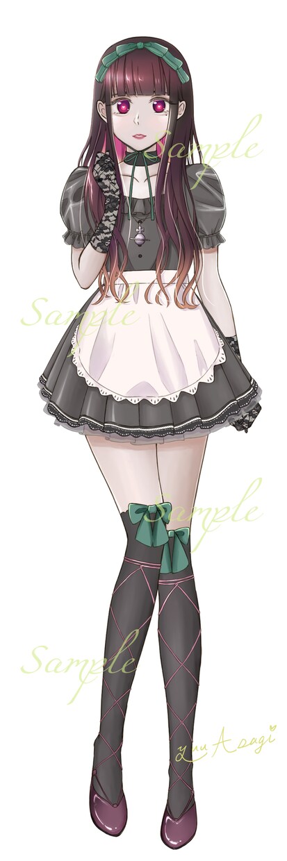 地雷系メイドちゃん完成品お渡しします SNS、ブログ、動画、vtuberの方などご自由に！ イメージ2