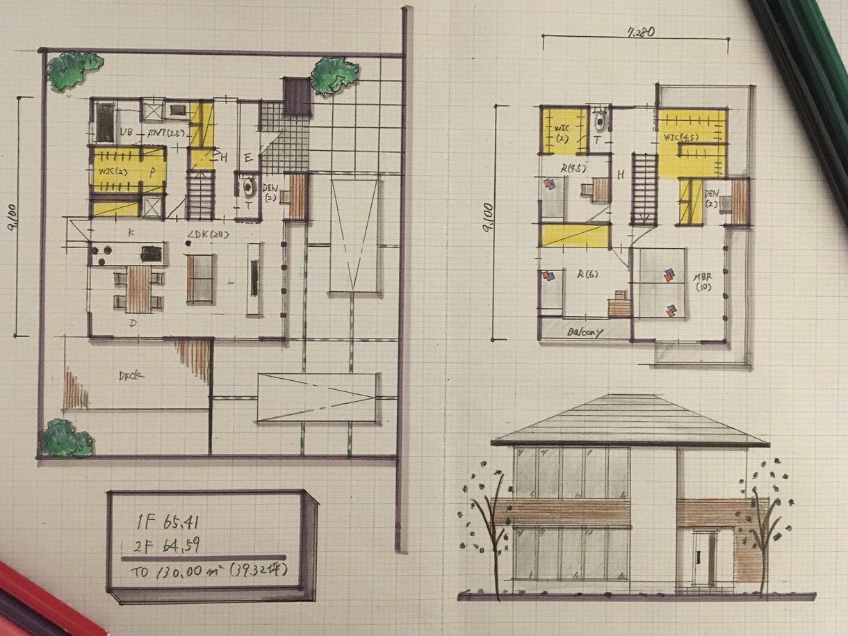 現役建築士が2枚ラフプラン（間取り）を作成します ひたすら間取り♪複数の間取りアイデア欲しいあなたへ！ イメージ1