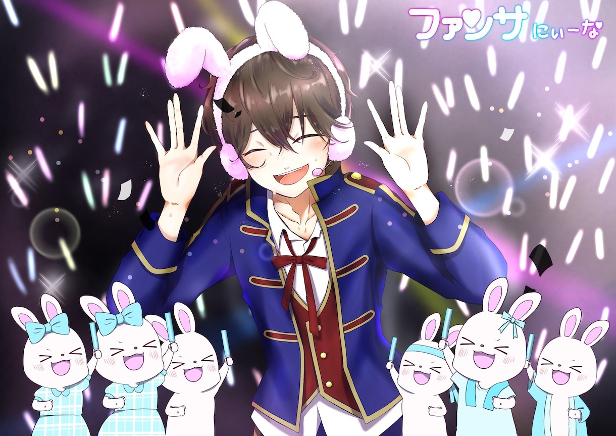 アナタのキャラクターをイラスト化します 動画のサムネイルやアイコン等使えるイラストを提供します イメージ8
