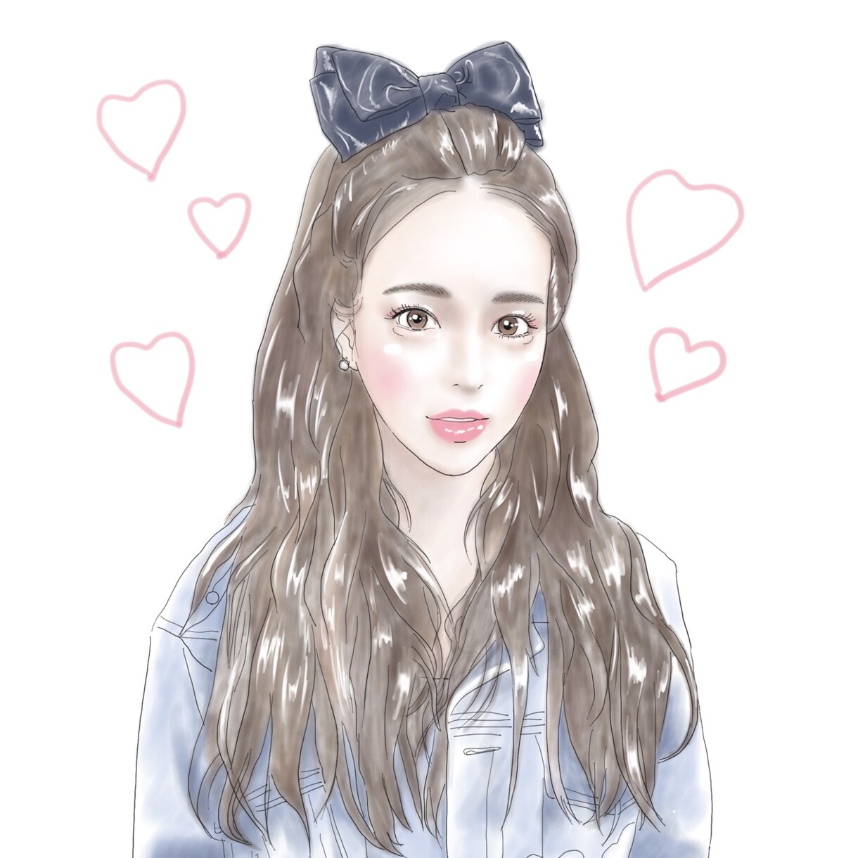 お写真の代わりに＊おしゃれな似顔絵お描きします SNSのアイコン、誕生日プレゼントやインテリアにも◎ イメージ2