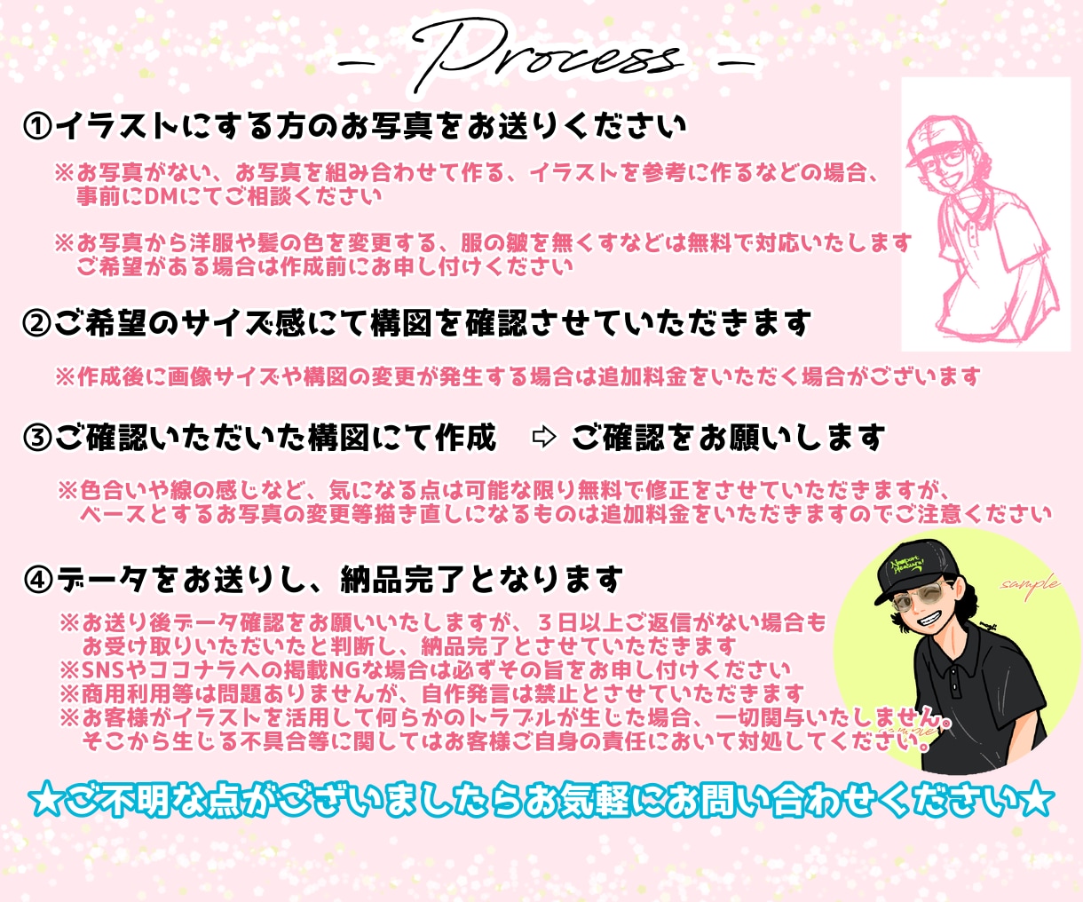 ポップなアイコンイラストをお作りします 目を惹くポップな色遣いのイラストをお作り致します！ イメージ2